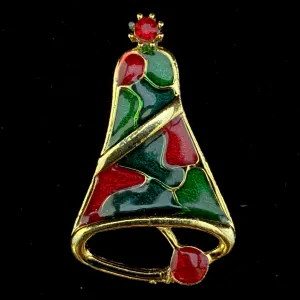 1960s BJ (Beatric Jewelry) Holiday Bell Brooch