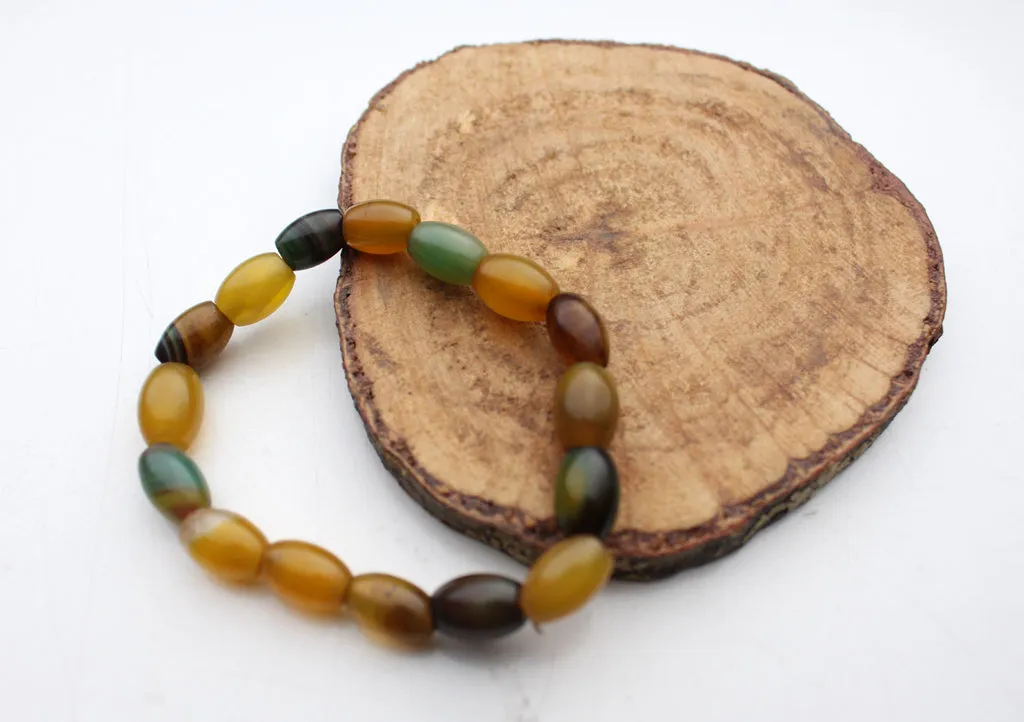 Amber Beads Unisex stretchable Bracelet, Yoga and Meditation Bracelet