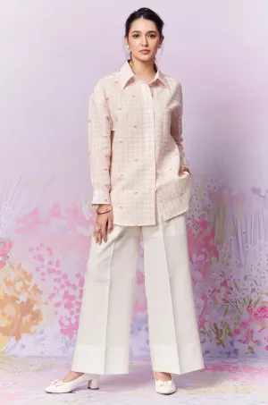 Blush Blossom Shirt And Trousers Co-Ord Set