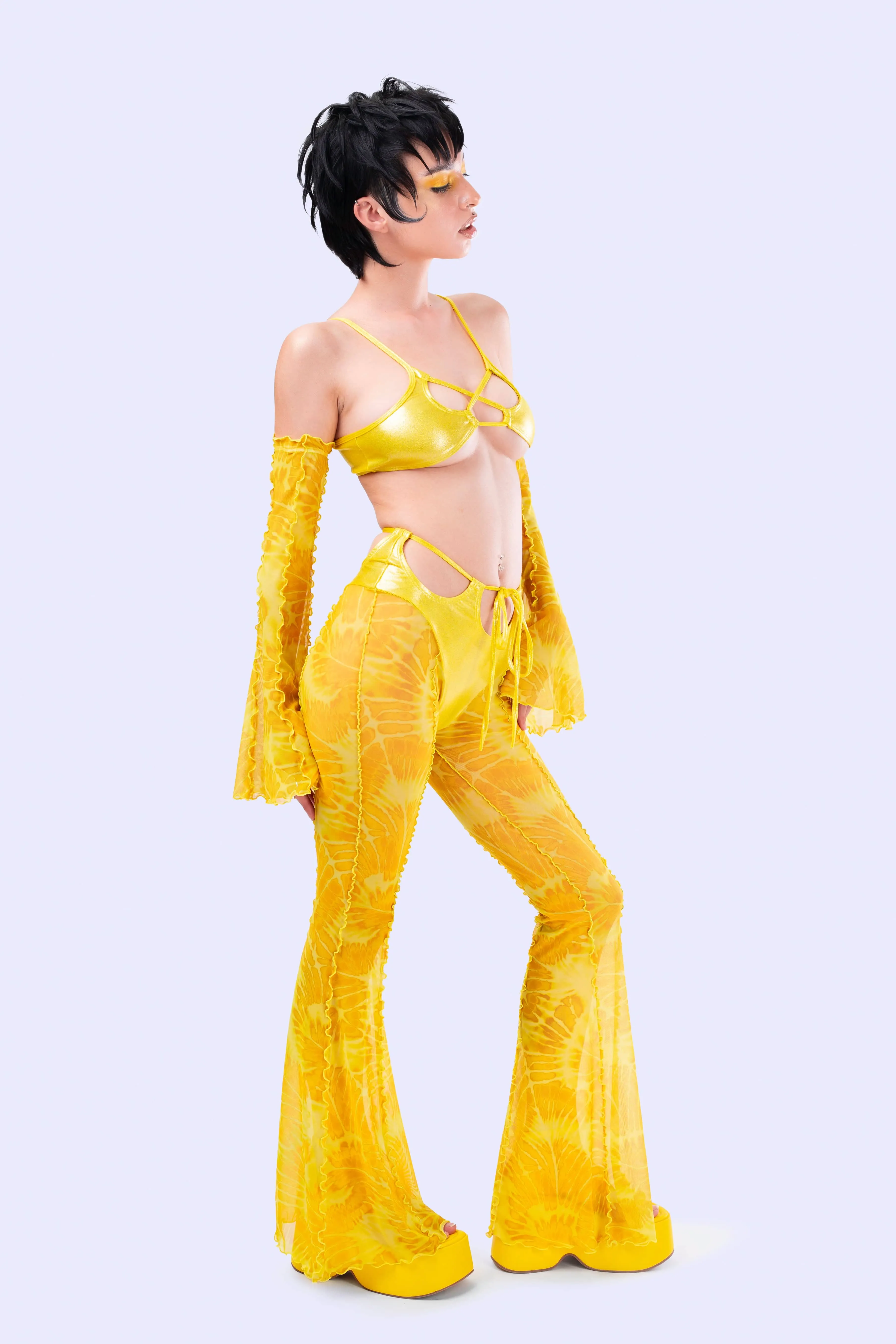 Buttercup Bikini Bell Bottom Pants Set