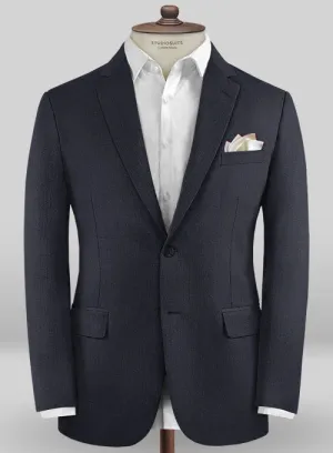 Caccioppoli Sun Dream Dark Navy Blue Wool Silk Jacket