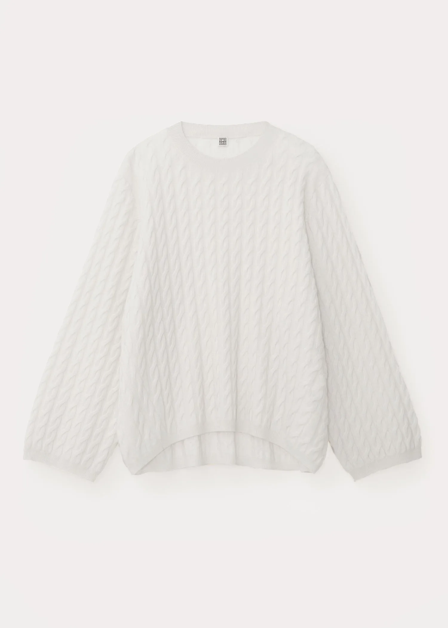 Cashmere cable knit off-white