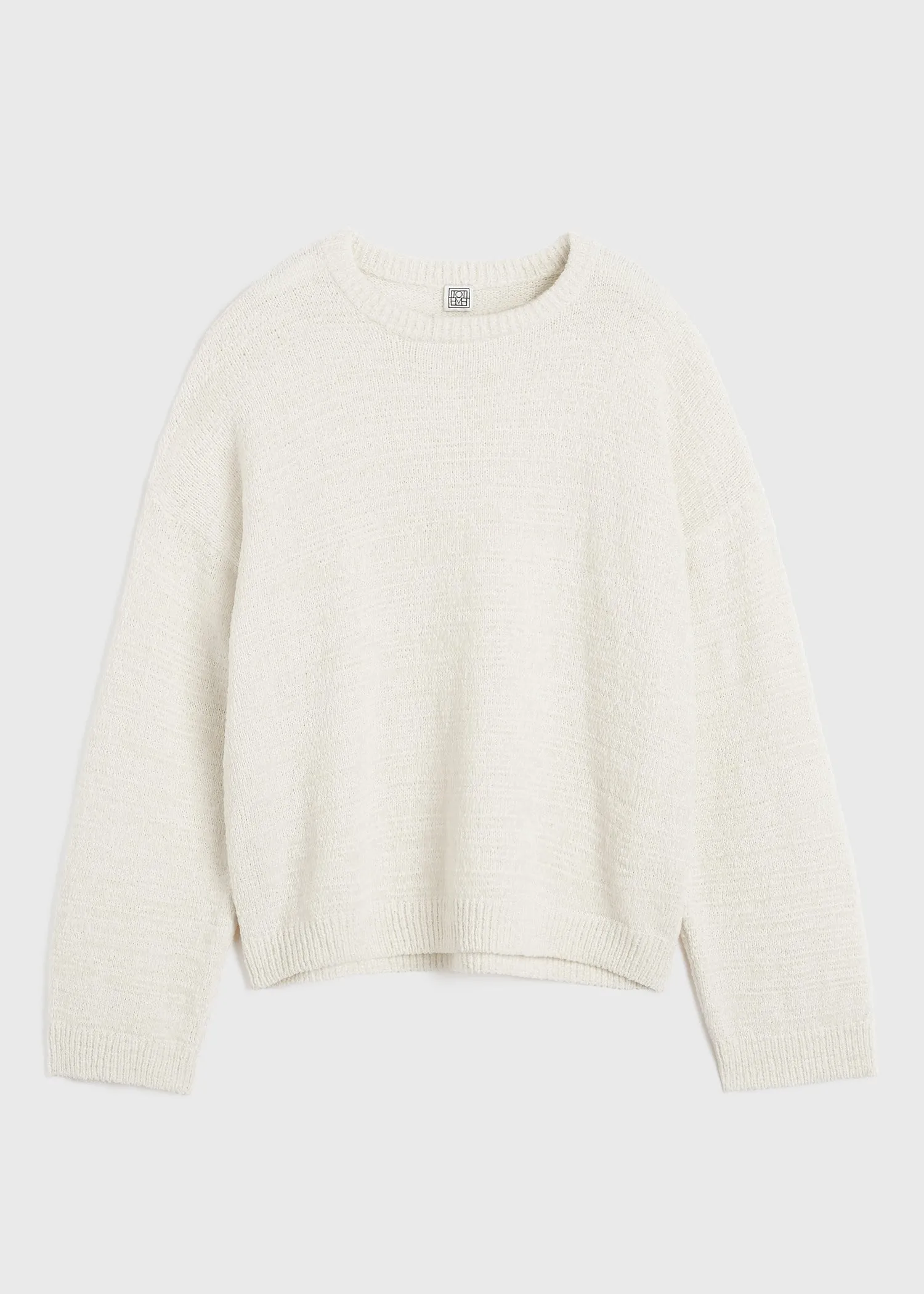 Chenille knit cream