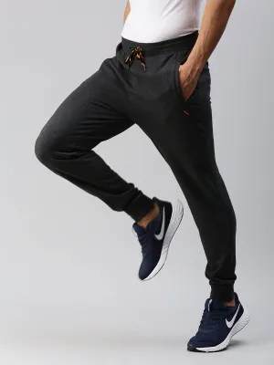 Combed Cotton Rich Charcoal Melange Jogger pants