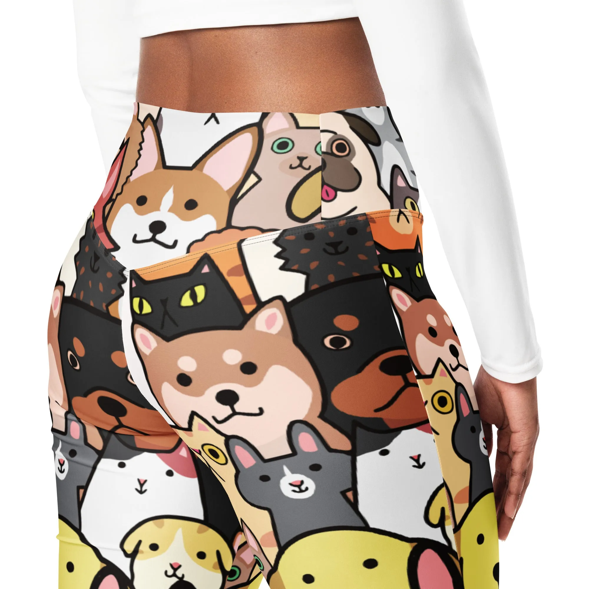 Cuteness Overload Flare Leggings