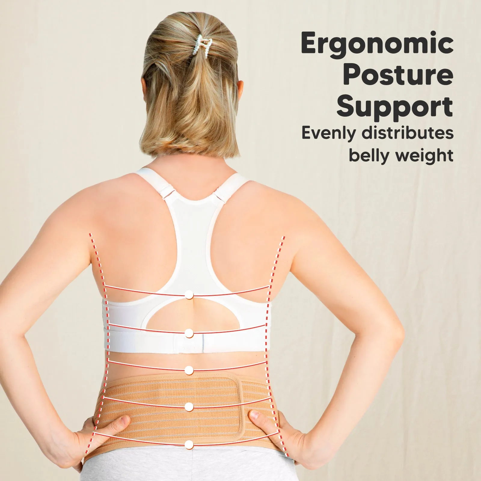 Ease Maternity Support Belt (Classic Ivory, X-Large)