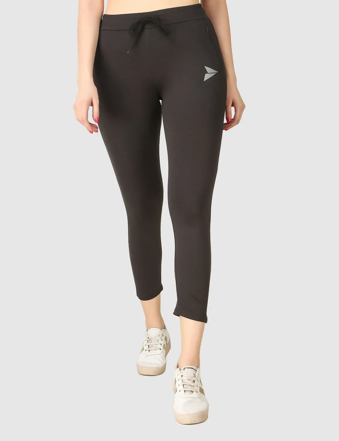 Fitinc Activewear Black Trackpant for Women