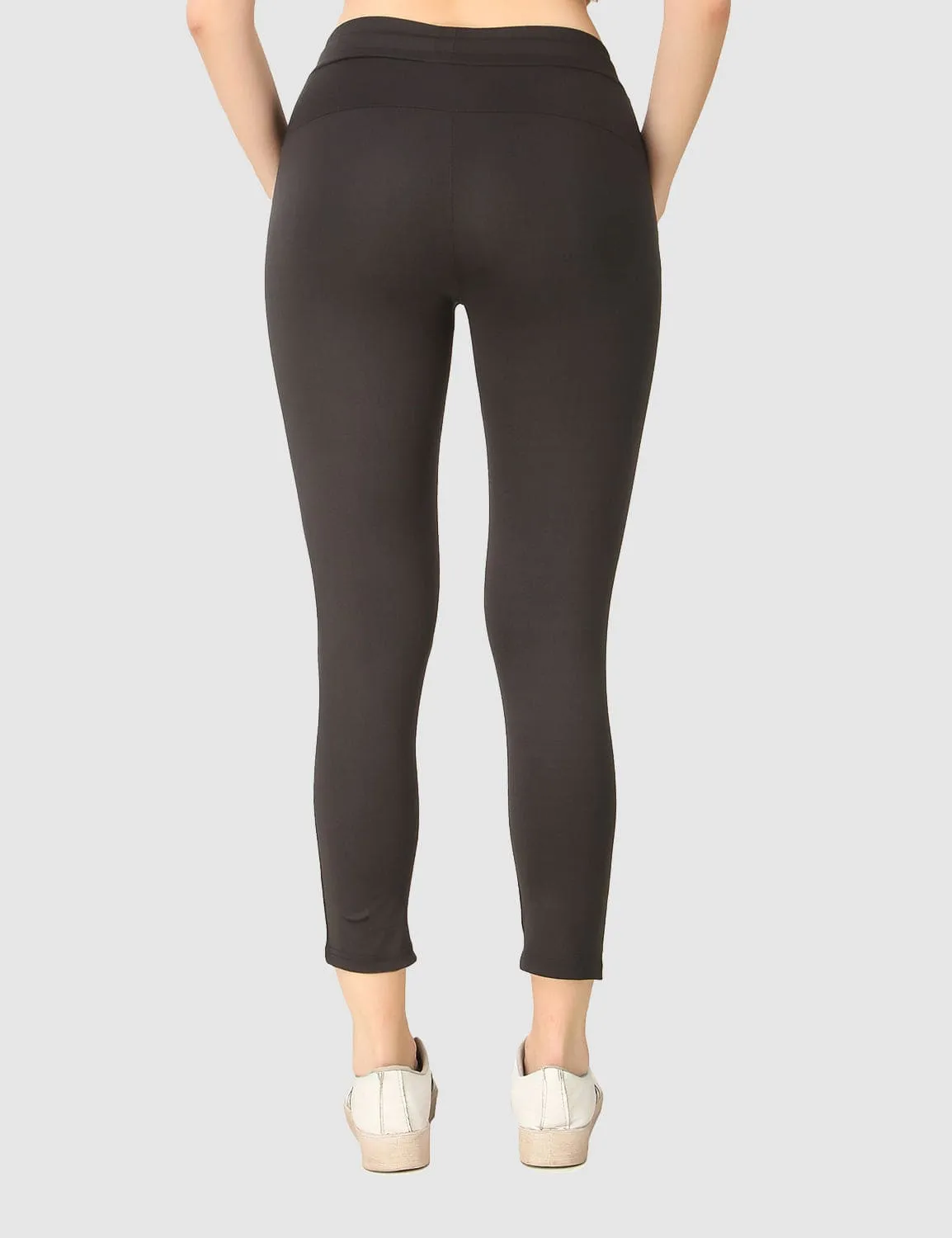 Fitinc Activewear Black Trackpant for Women