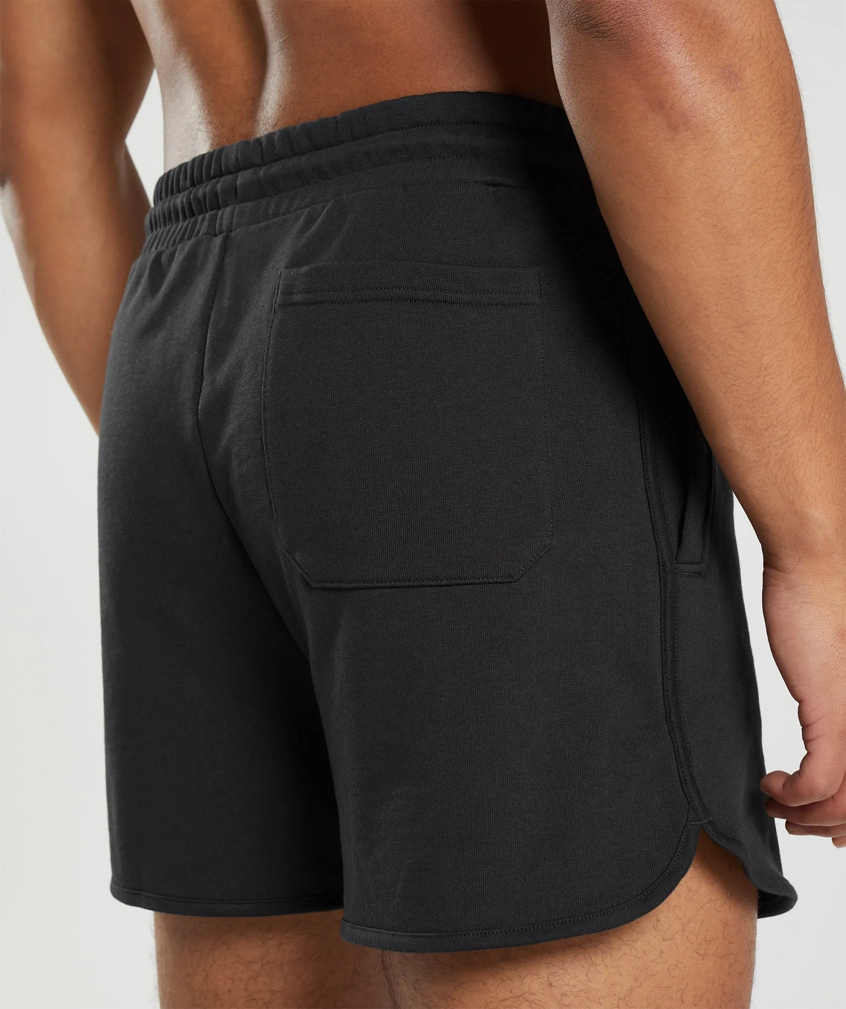 Gymshark Rest Day Sweats 4'' Lounge Shorts - Black