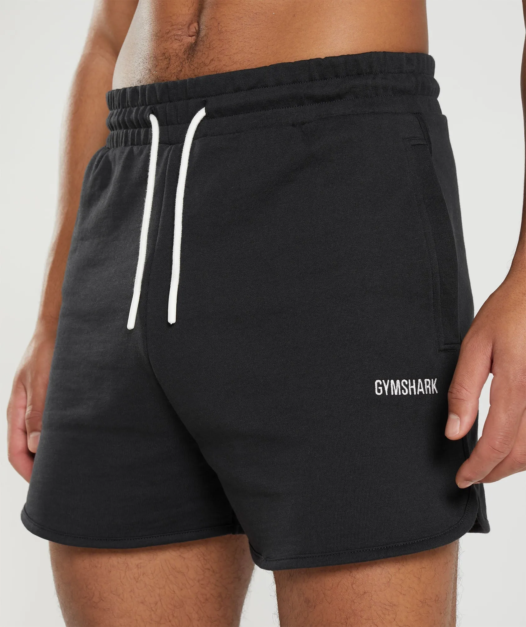 Gymshark Rest Day Sweats 4'' Lounge Shorts - Black