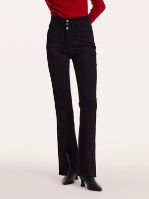 High-Waisted Slight Flared Women Jeans