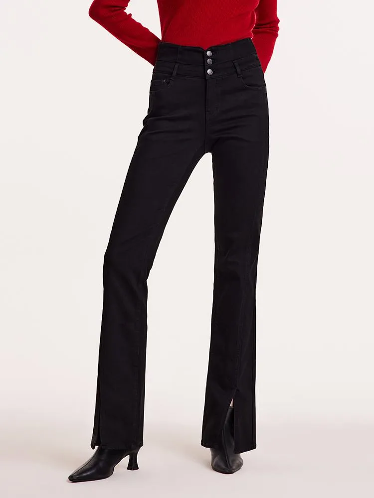 High-Waisted Slight Flared Women Jeans