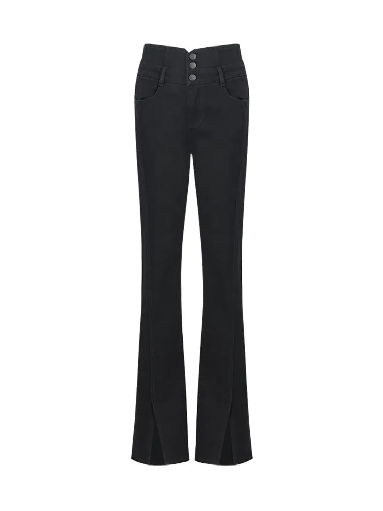 High-Waisted Slight Flared Women Jeans