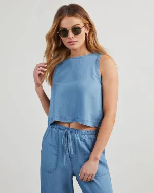 Ian Chambray Sleeveless Top