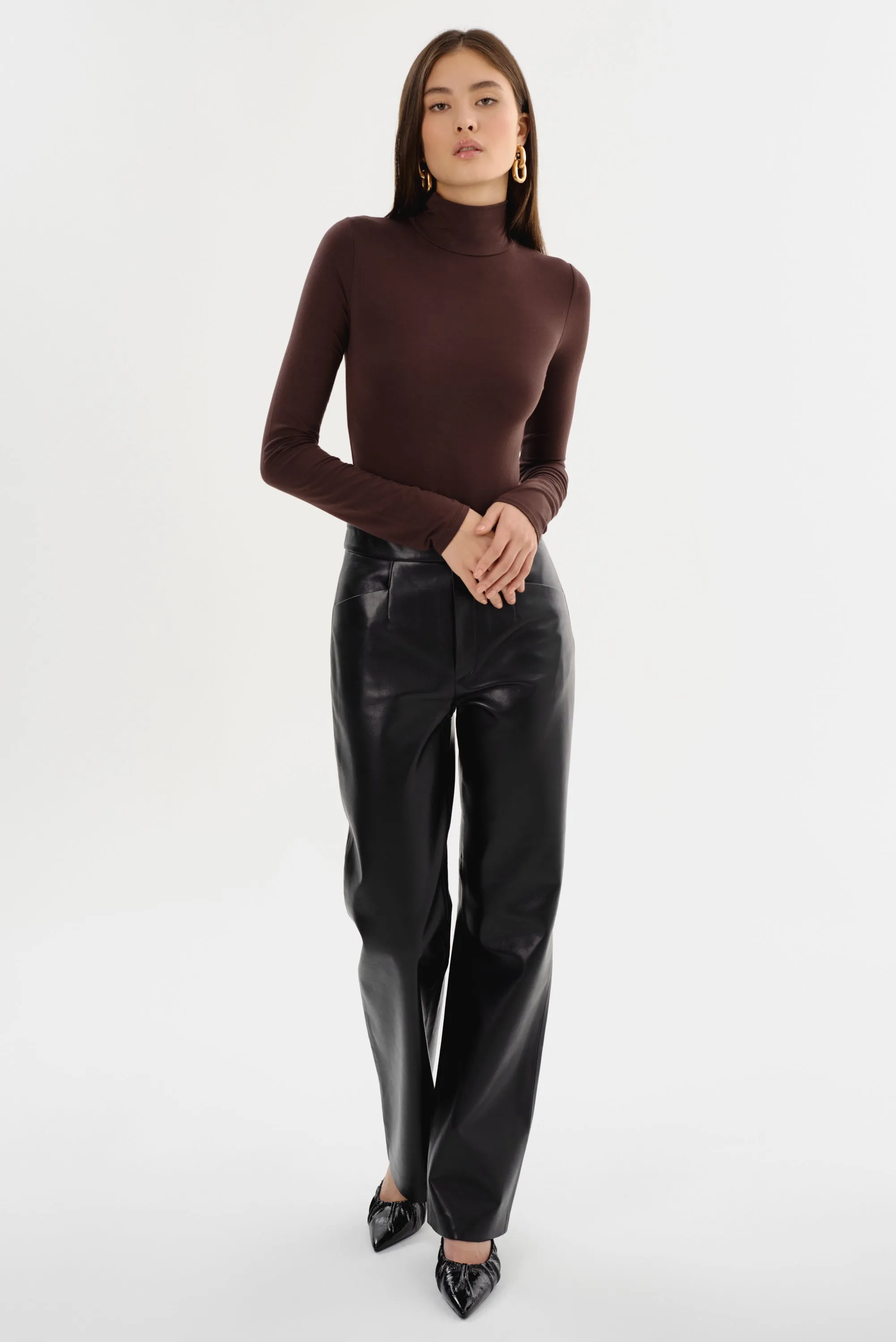 IMANI | Recycled Leather Trousers