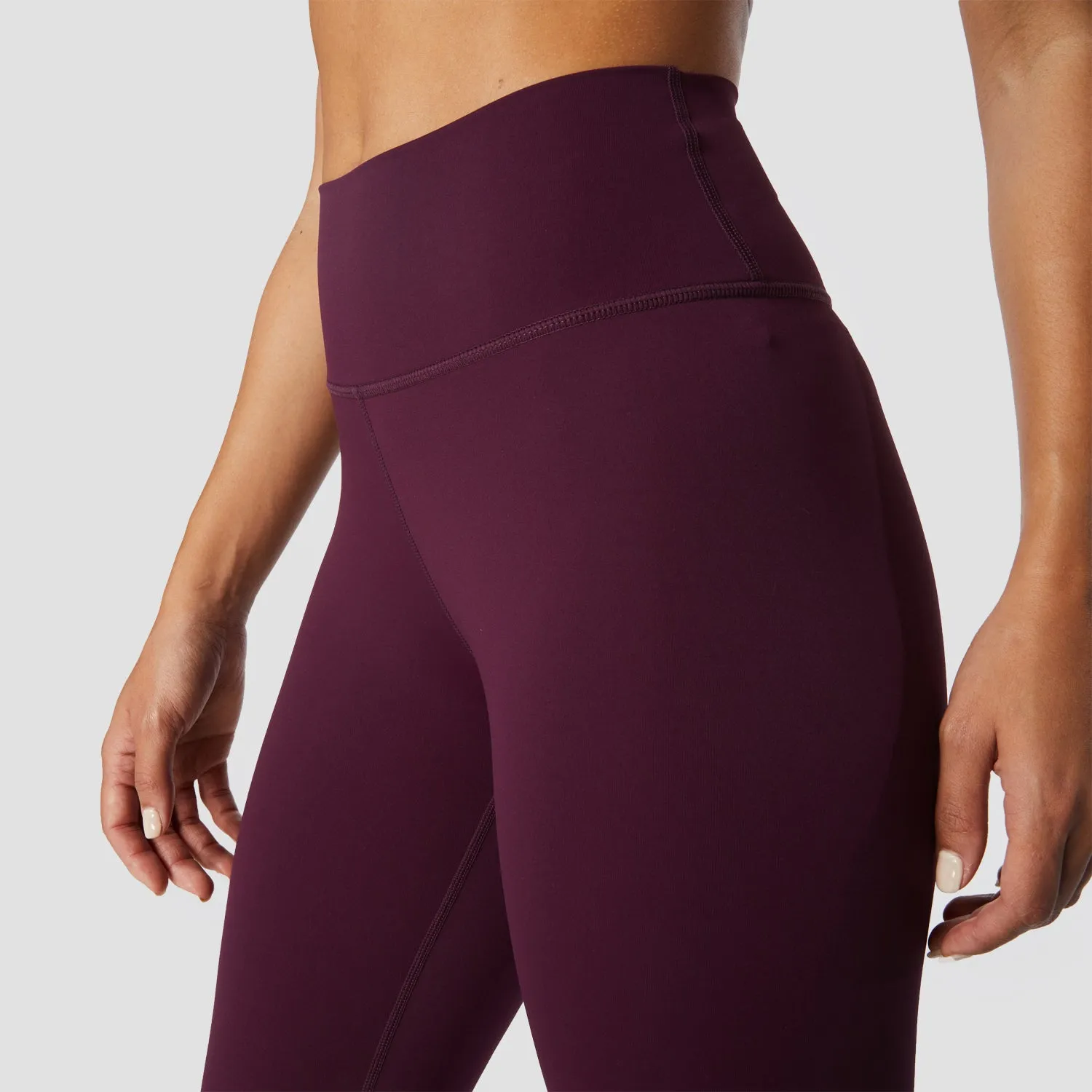 Infinity Cropped 7/8 Leggings - Burgundy