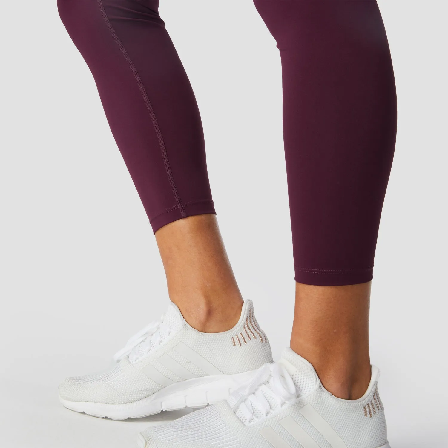 Infinity Cropped 7/8 Leggings - Burgundy