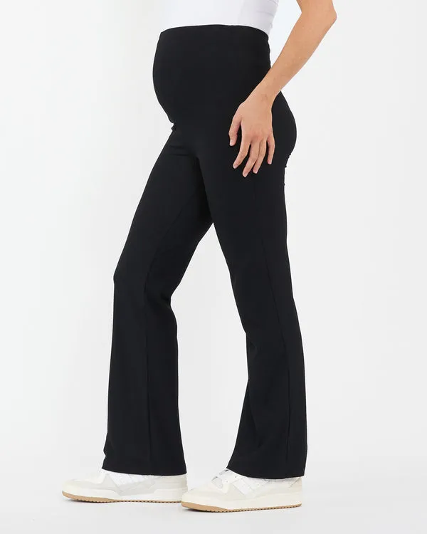 Jonah Ribbed Flare Pants - Black