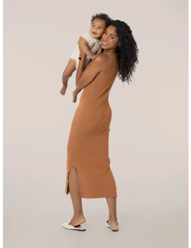 Kaylee Maternity & Nursing Midi Dress