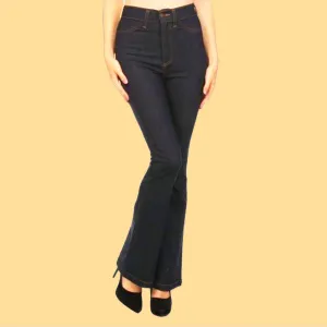 Kinny & Howie Farrah High Waist Flared Bell Bottom Boho 1970's Style Jeans