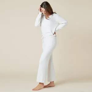 Marshmallow V-Neck Lounge Set - Almond