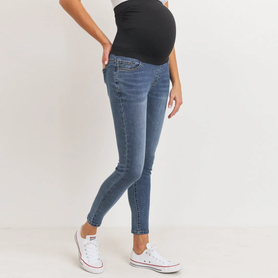 Maternity Stretch Jeans - Blue Jean Baby Skinny Jeans