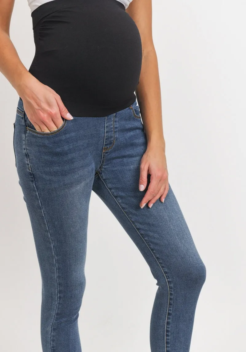 Maternity Stretch Jeans - Blue Jean Baby Skinny Jeans