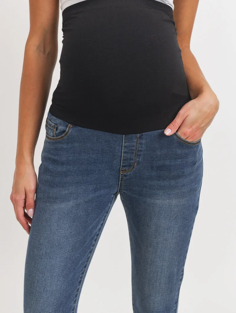 Maternity Stretch Jeans - Blue Jean Baby Skinny Jeans