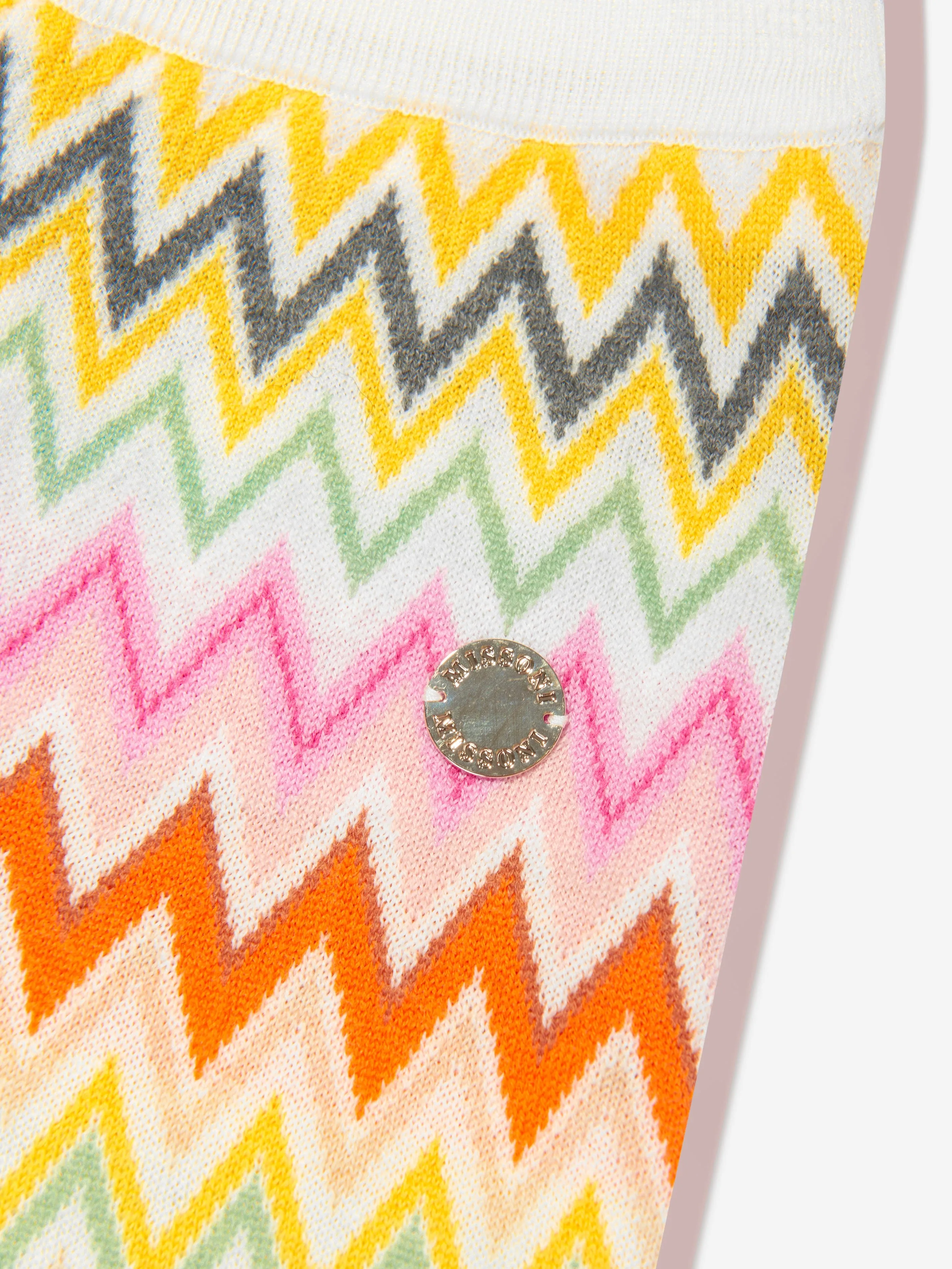 Missoni Girls Zigzag Knitted Trousers in Multicolour