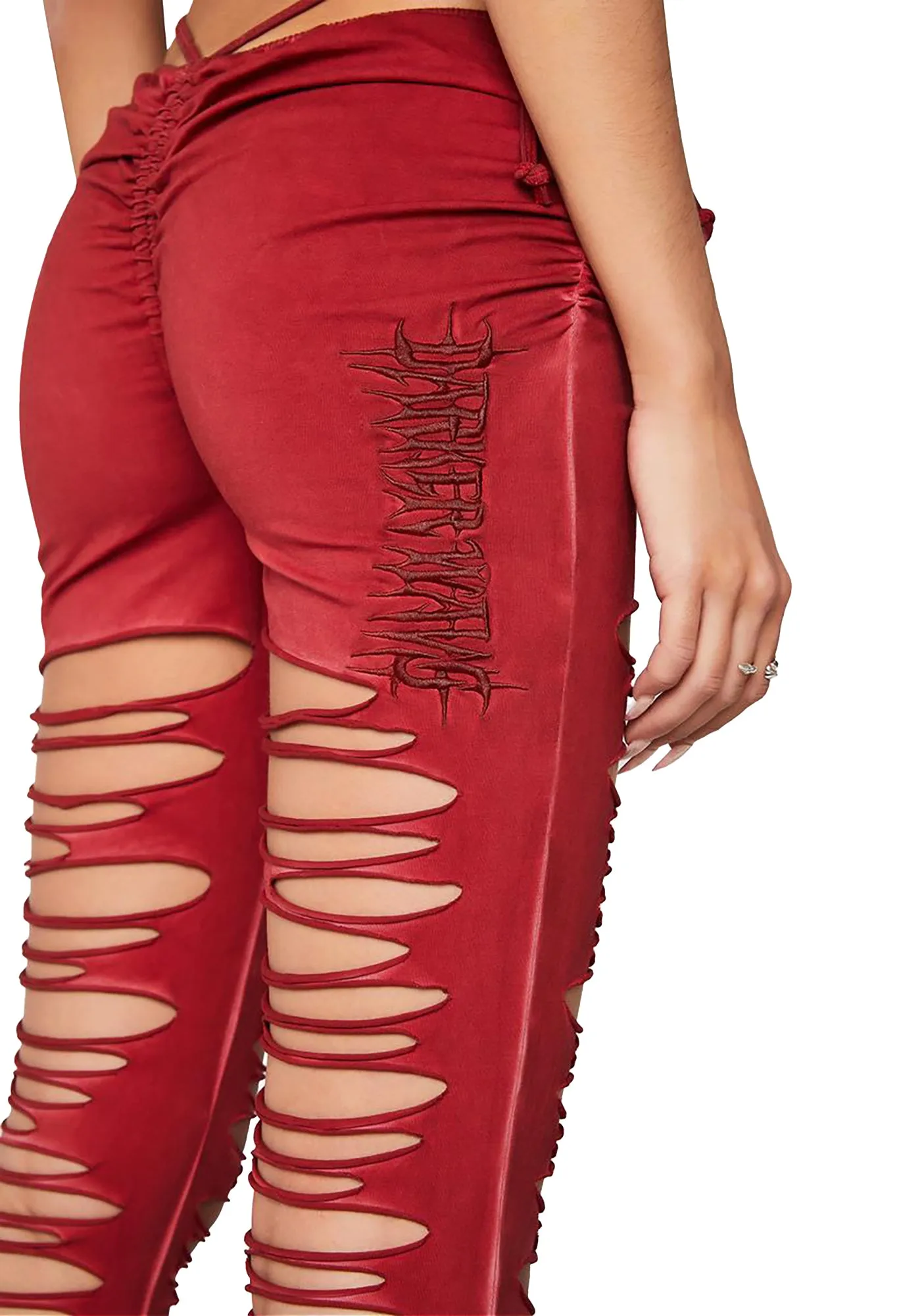 Modulation Oxblood V-Cut Cut-Out Bell Bottoms