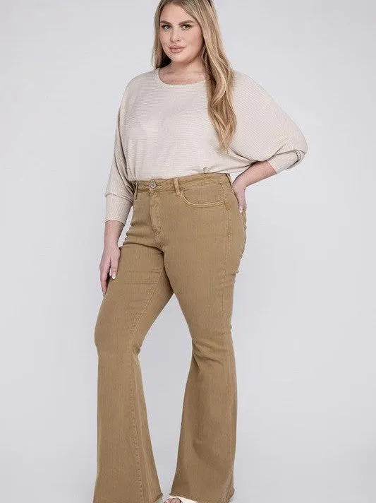 Plus VERVET By Flying Monkey All About the Flare High Rise Super Flare Jeans