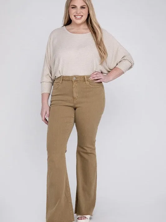 Plus VERVET By Flying Monkey All About the Flare High Rise Super Flare Jeans