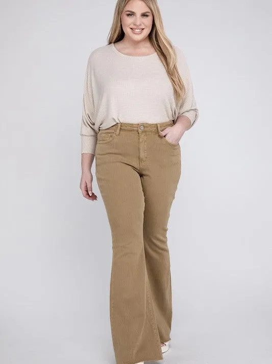 Plus VERVET By Flying Monkey All About the Flare High Rise Super Flare Jeans