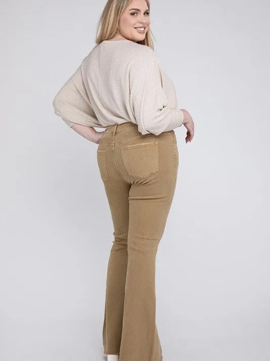 Plus VERVET By Flying Monkey All About the Flare High Rise Super Flare Jeans