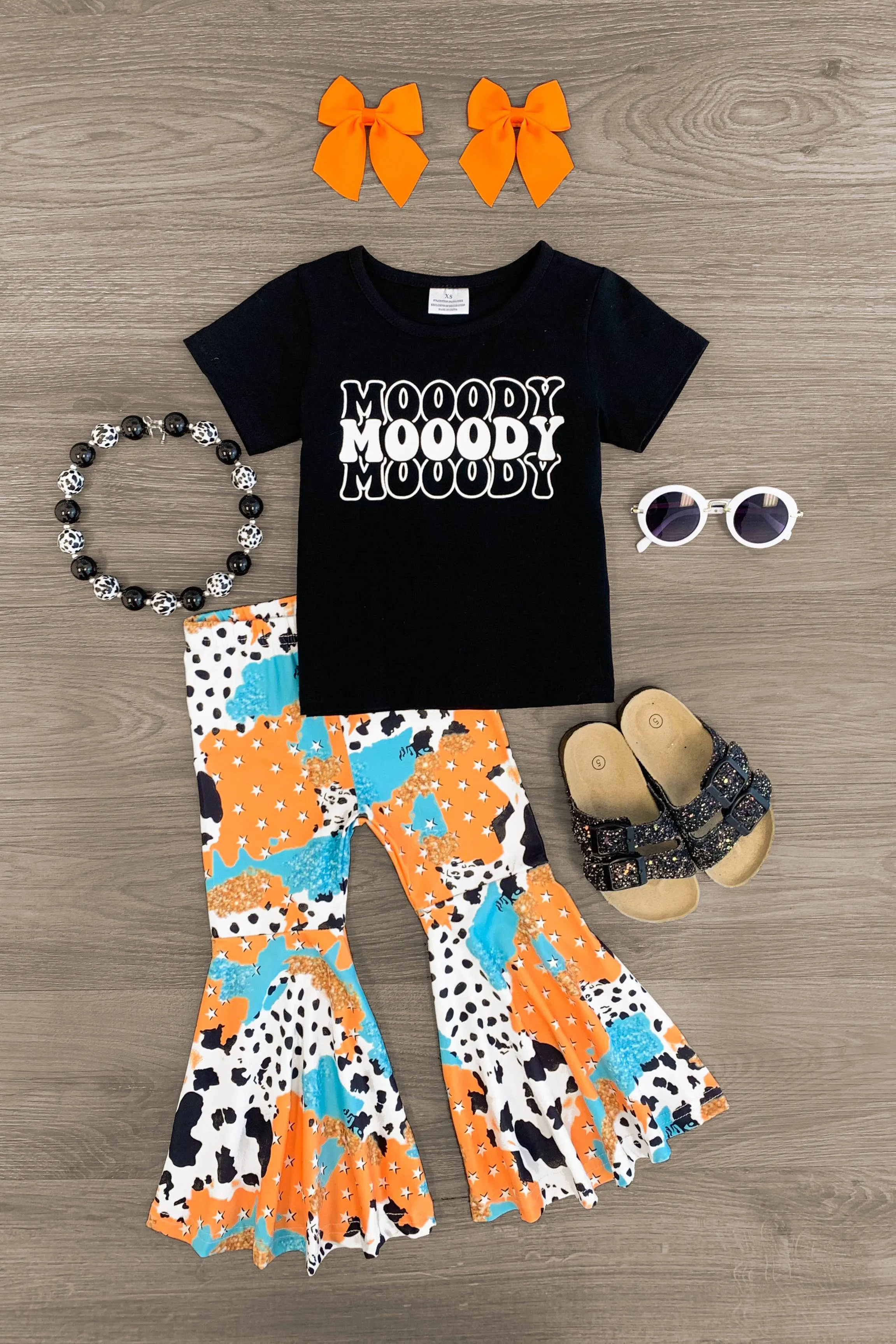 "Mooody Mooody Mooody" Bell Bottom Set