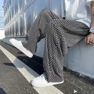 Retro Plaid Oversized Streetwear Pants