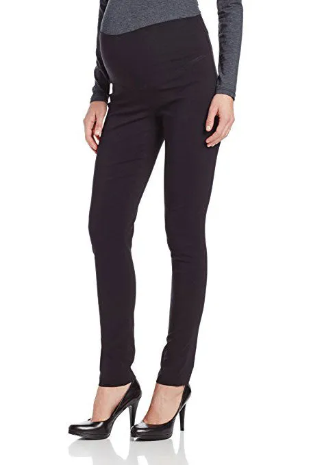 Sara Super Straight Maternity Pant in Navy Ripe