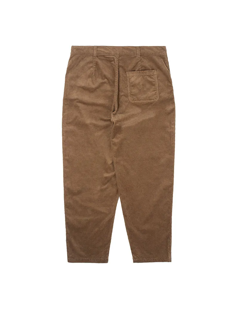 Sunspel Womens Corduroy Trousers Dark Camel