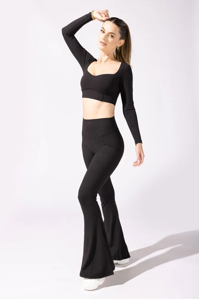 Supersculpt™ Bell Bottom with Pockets - Black