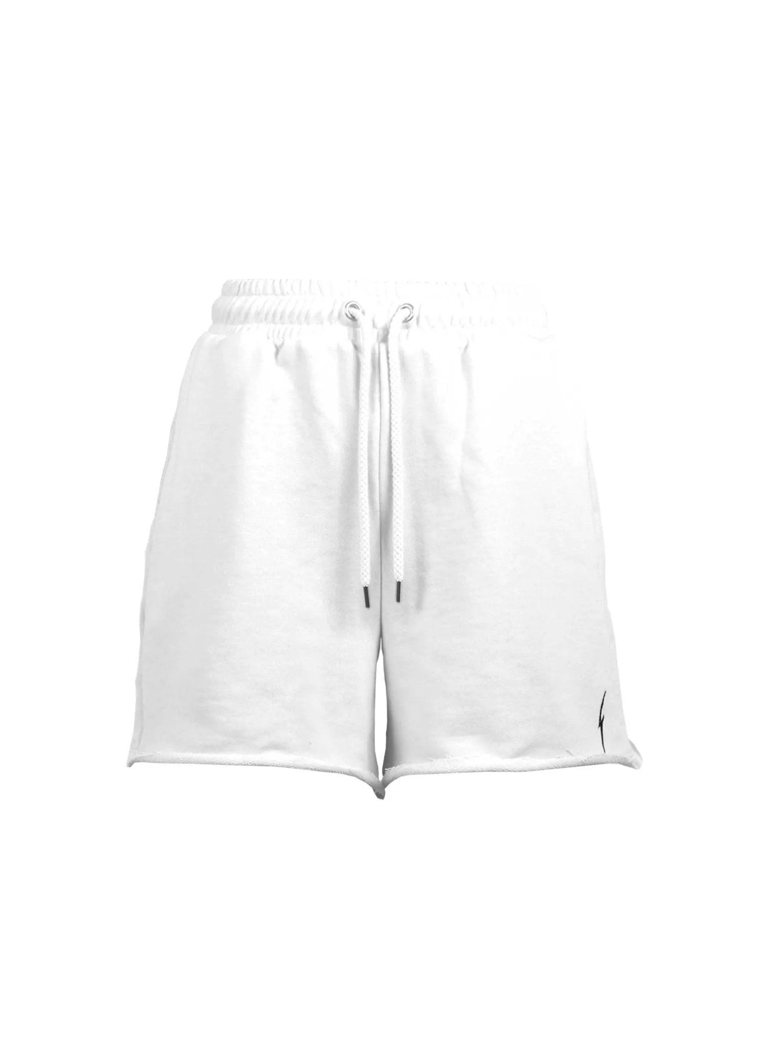 SWEATSHORT WITH RAW HEMS