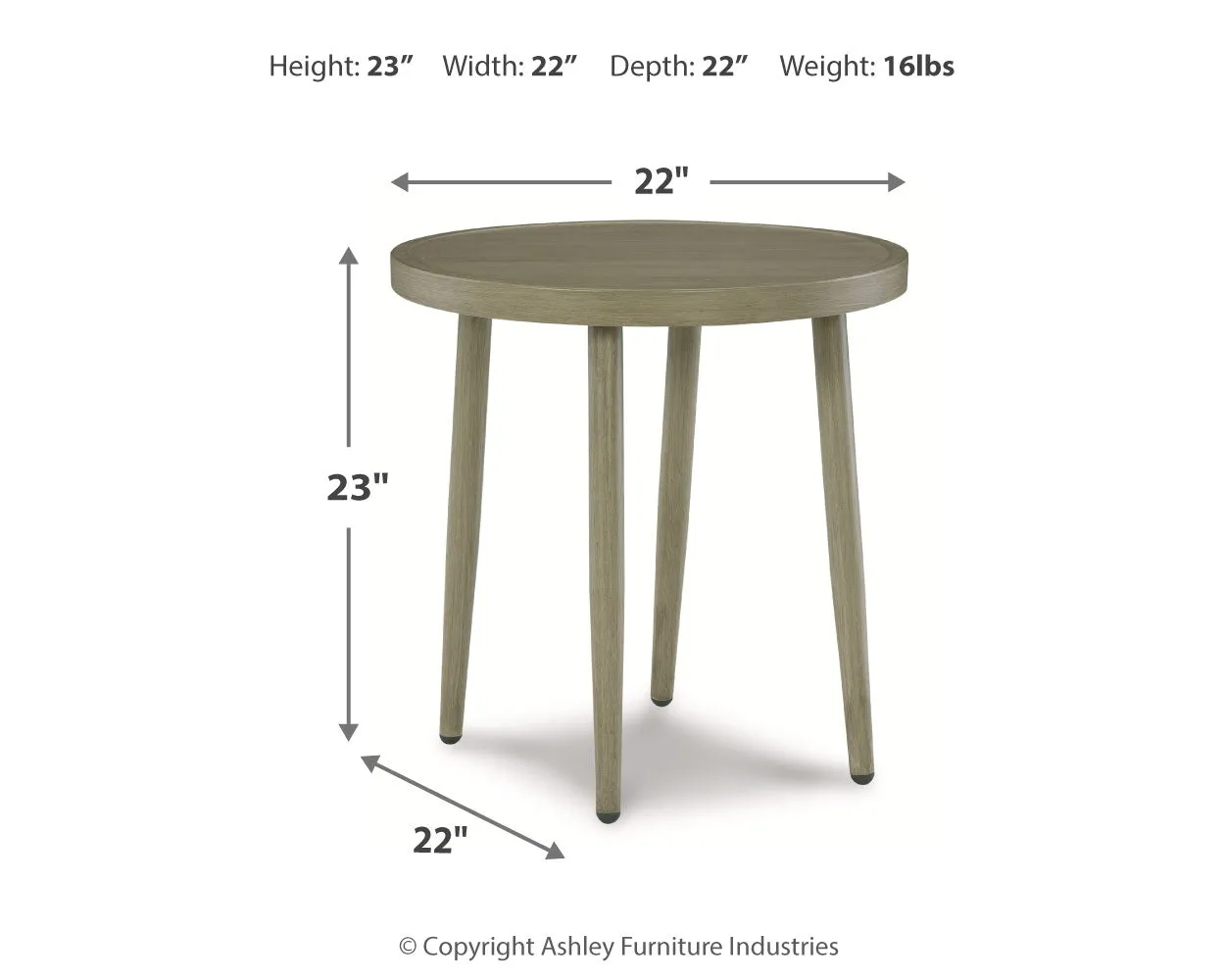 Swiss Valley 2 Outdoor Lounge Chairs with End Table in Beige