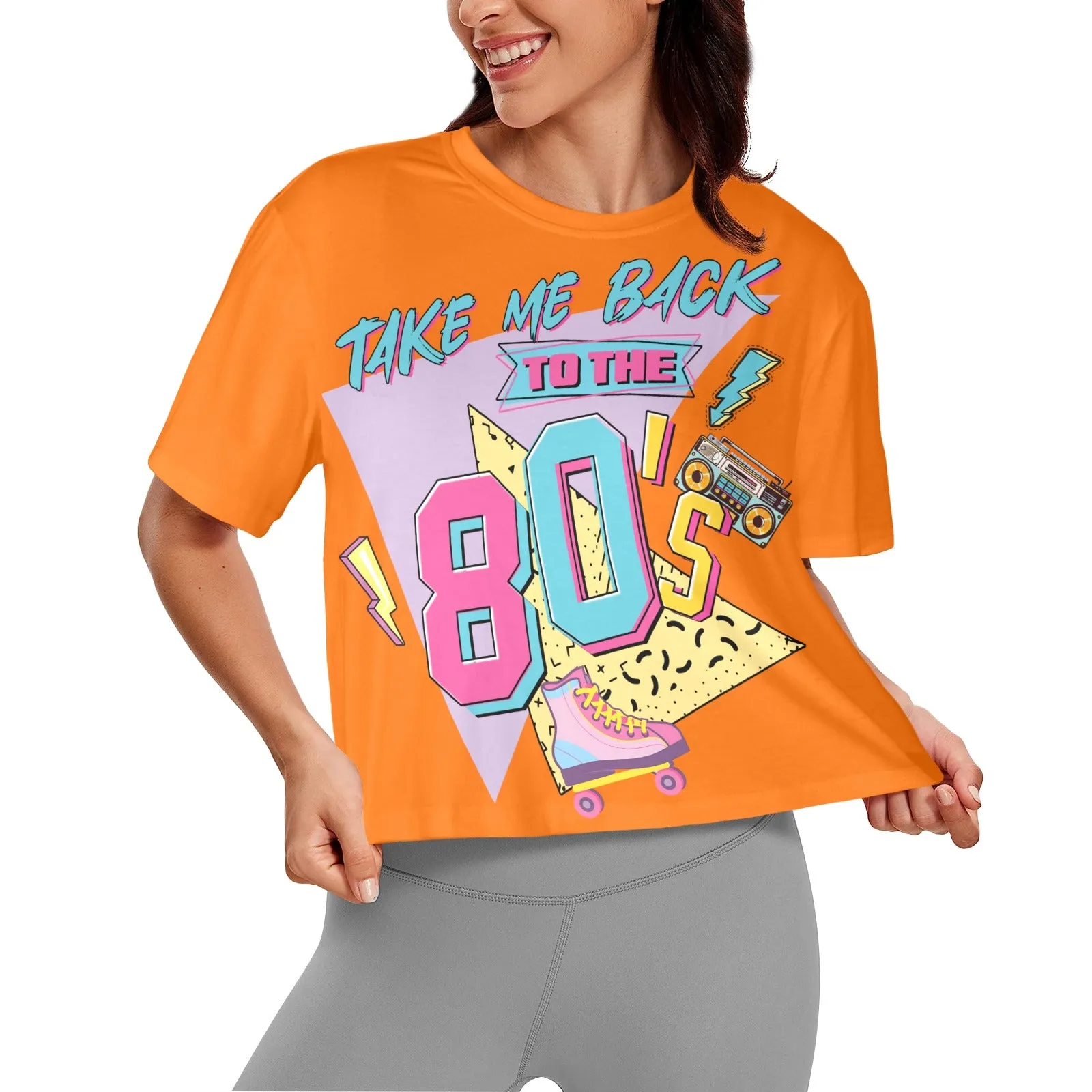 Take me Back to the 80's  Women's Cropped T-Shirt