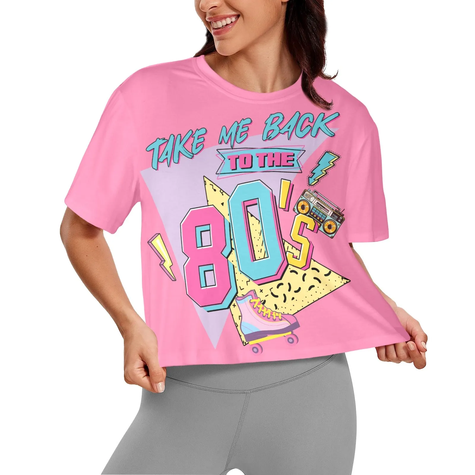 Take me Back to the 80's  Women's Cropped T-Shirt