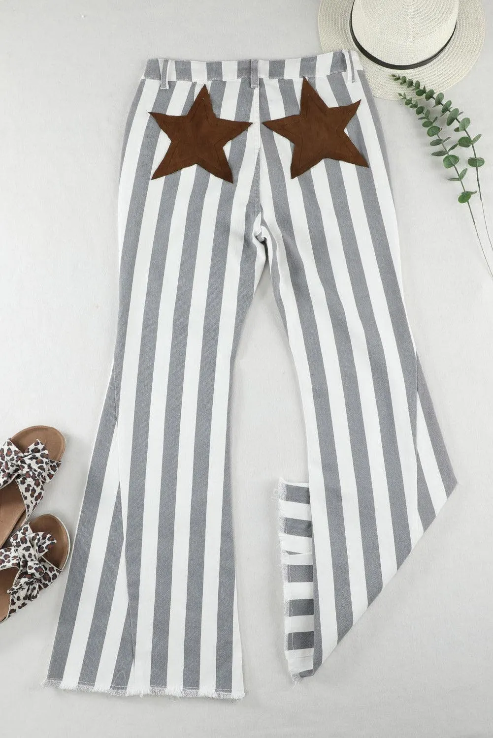 Western Girl Star Stripe Flare Jeans