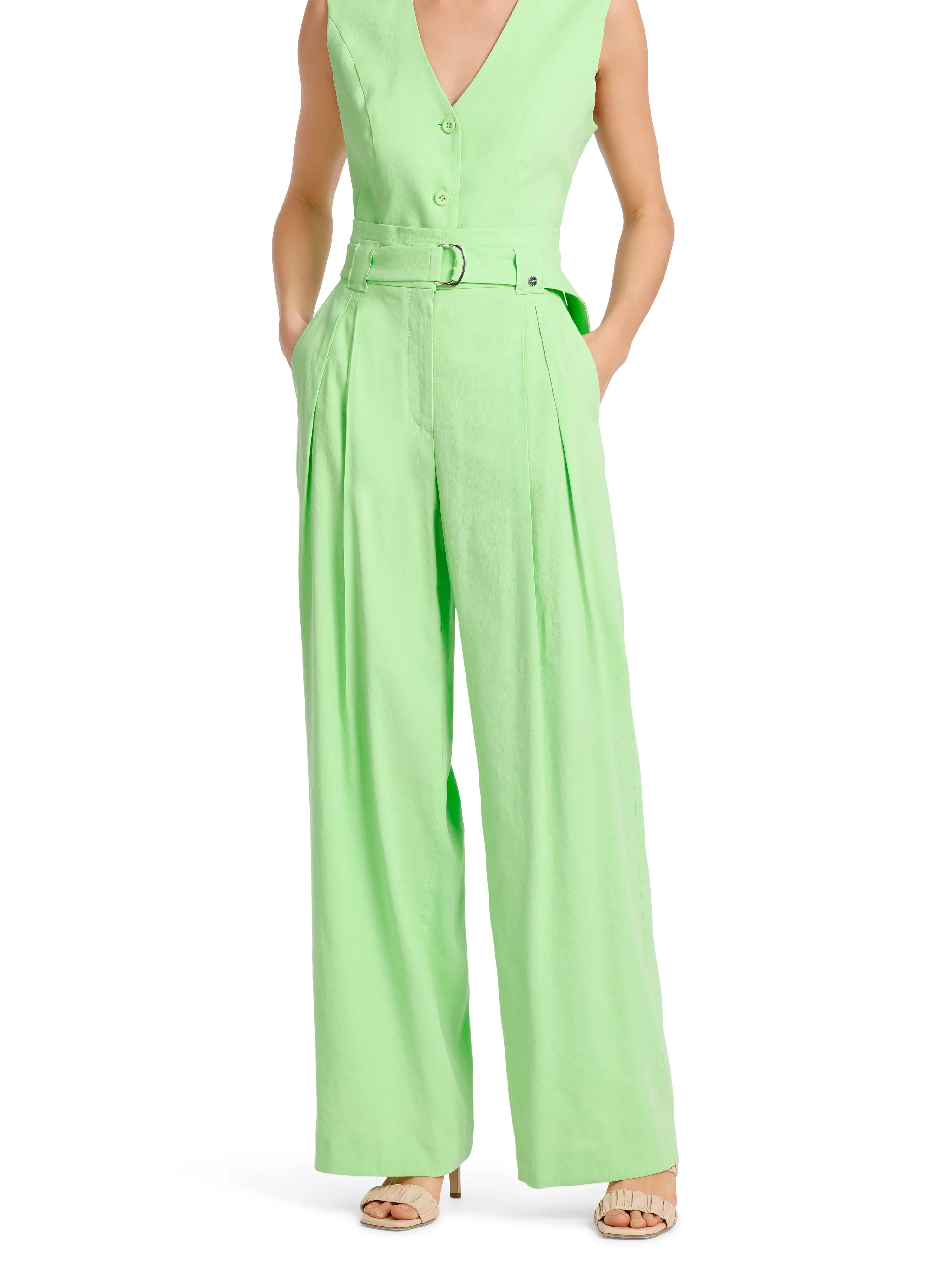 Wichita Pleated Wide Leg Trouser