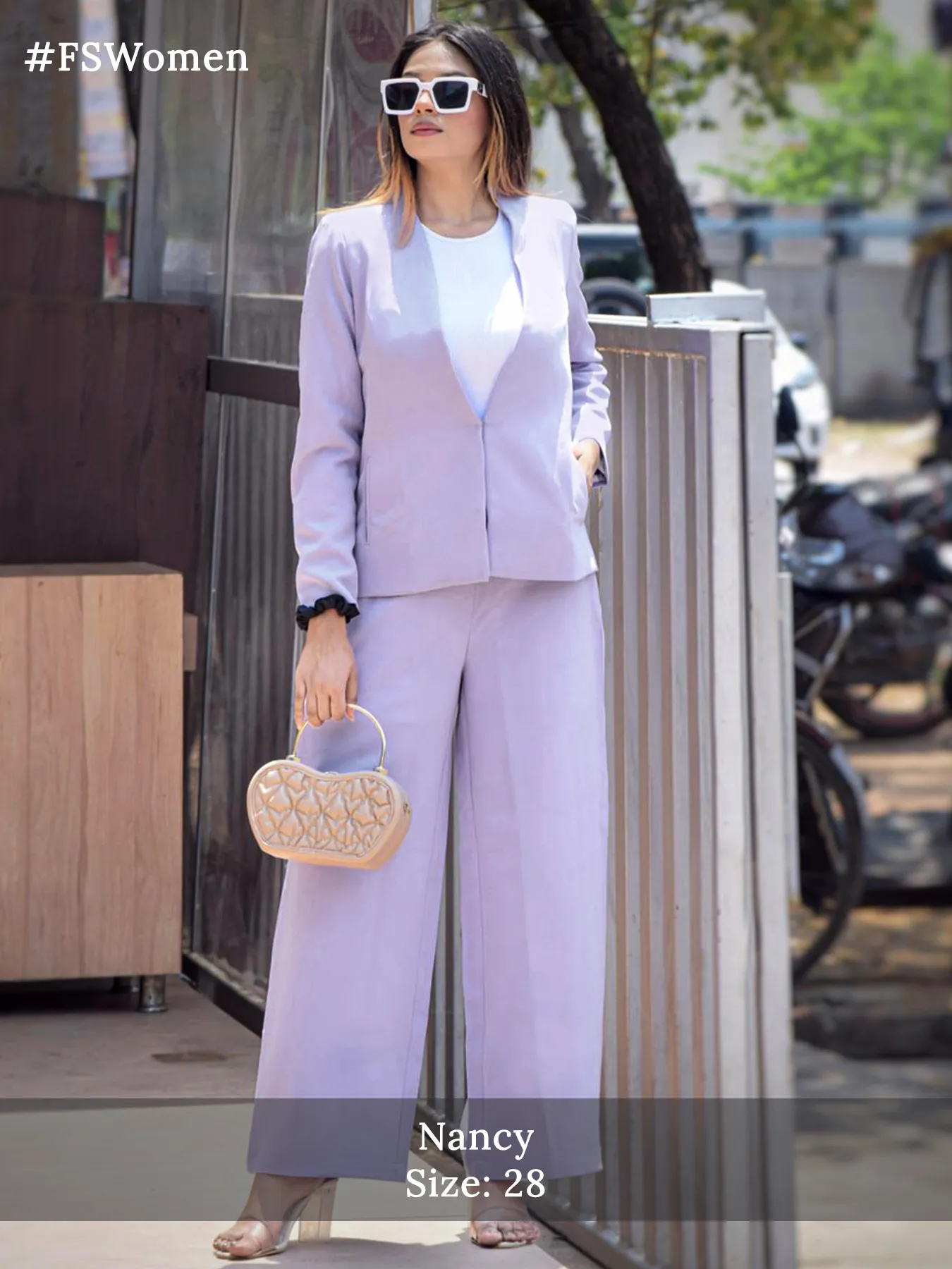 Wide Leg Pants - Lilac