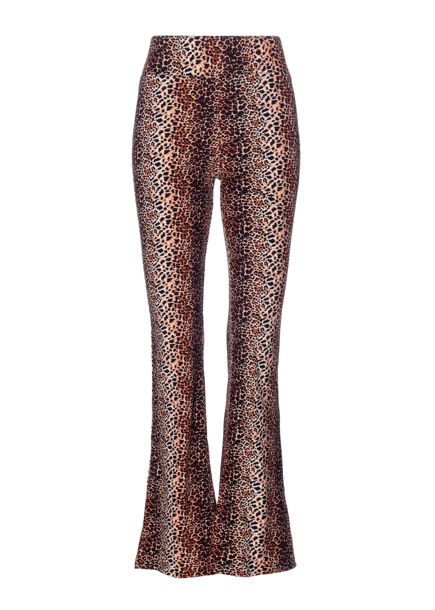 Wild One Animal Print Flared Bell Bottom Pants