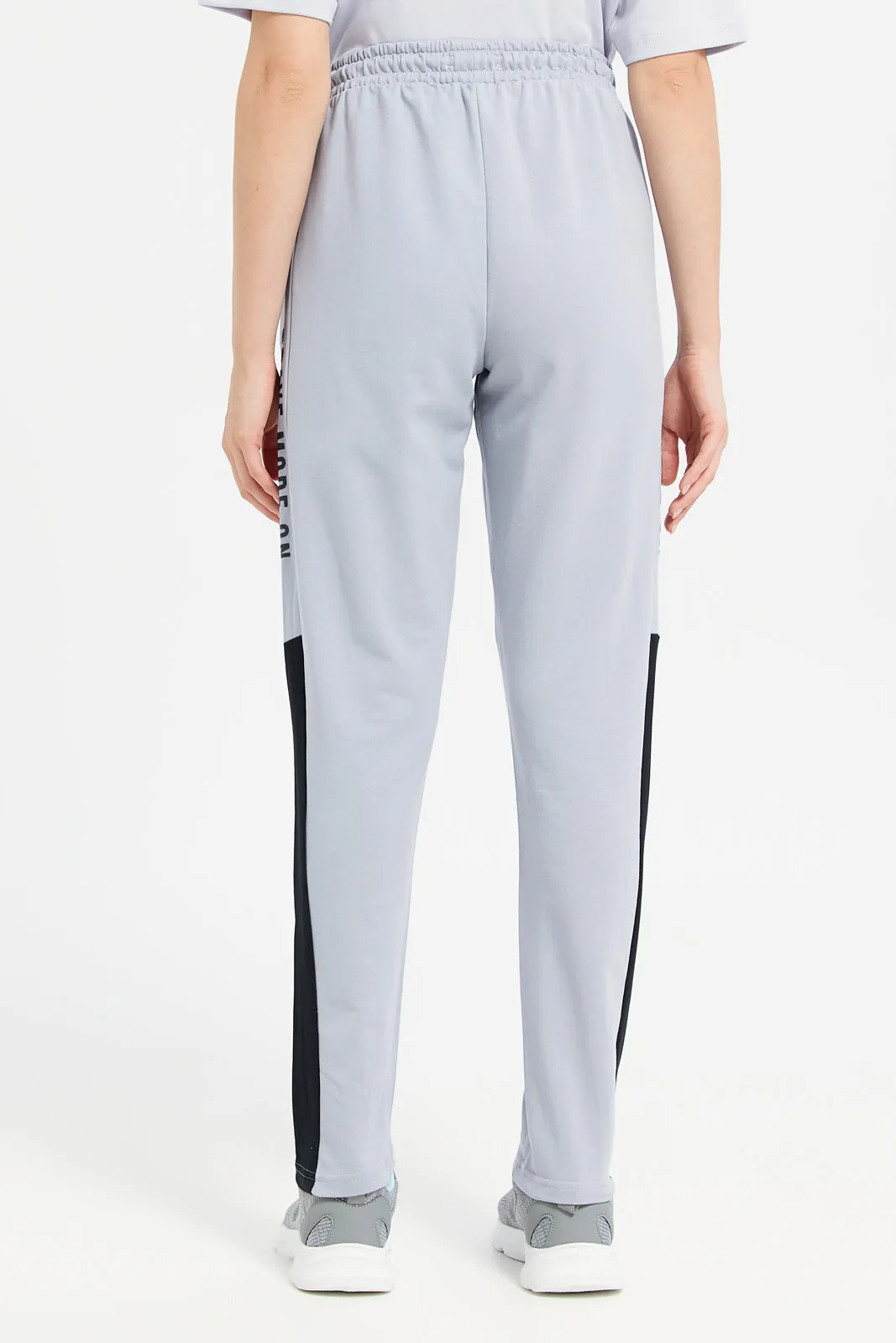 Women Grey Printed Track Pants