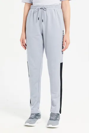 Women Grey Printed Track Pants