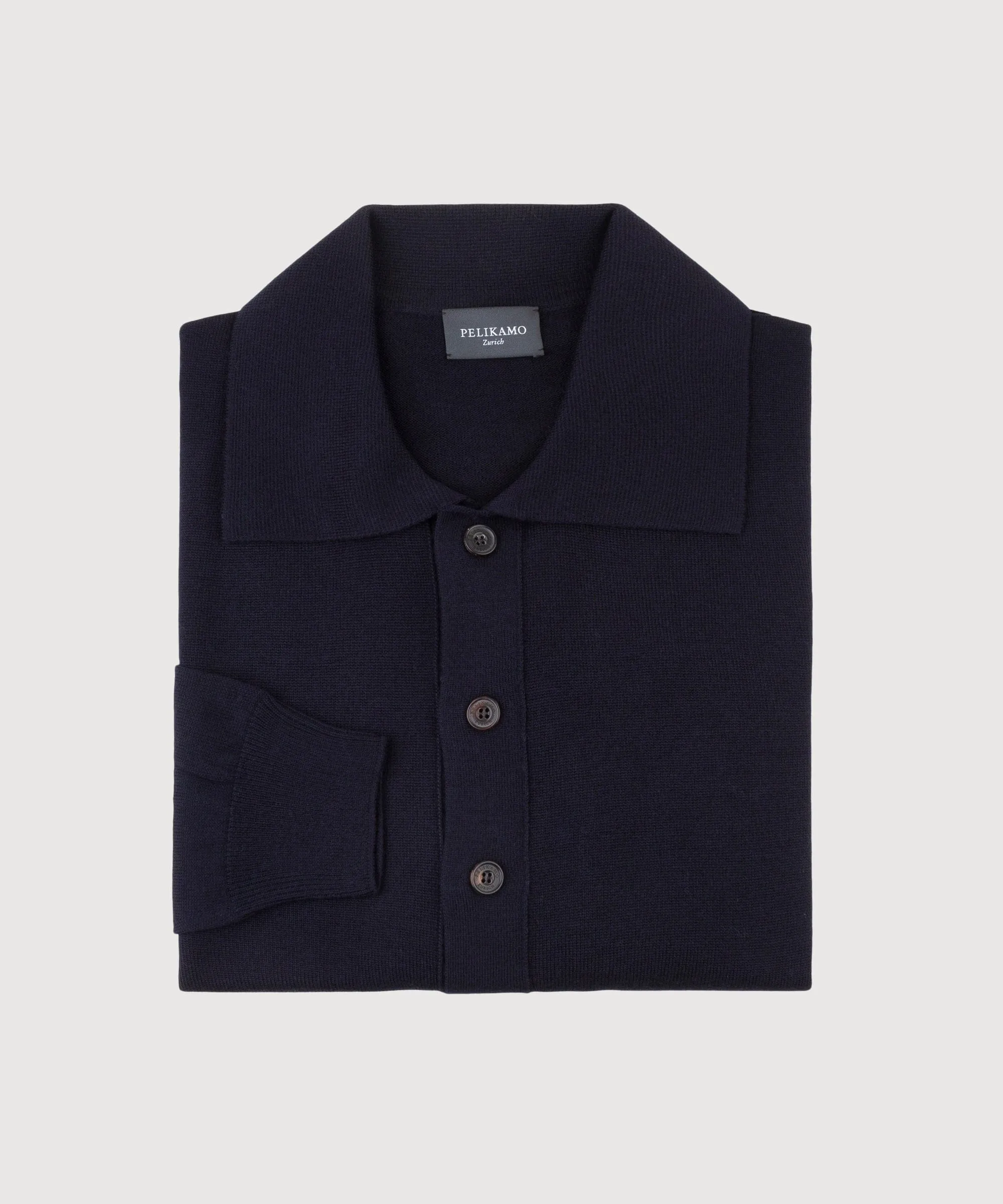 Wool Polo Cardigan